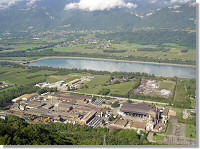 Les usines et le lac EDF